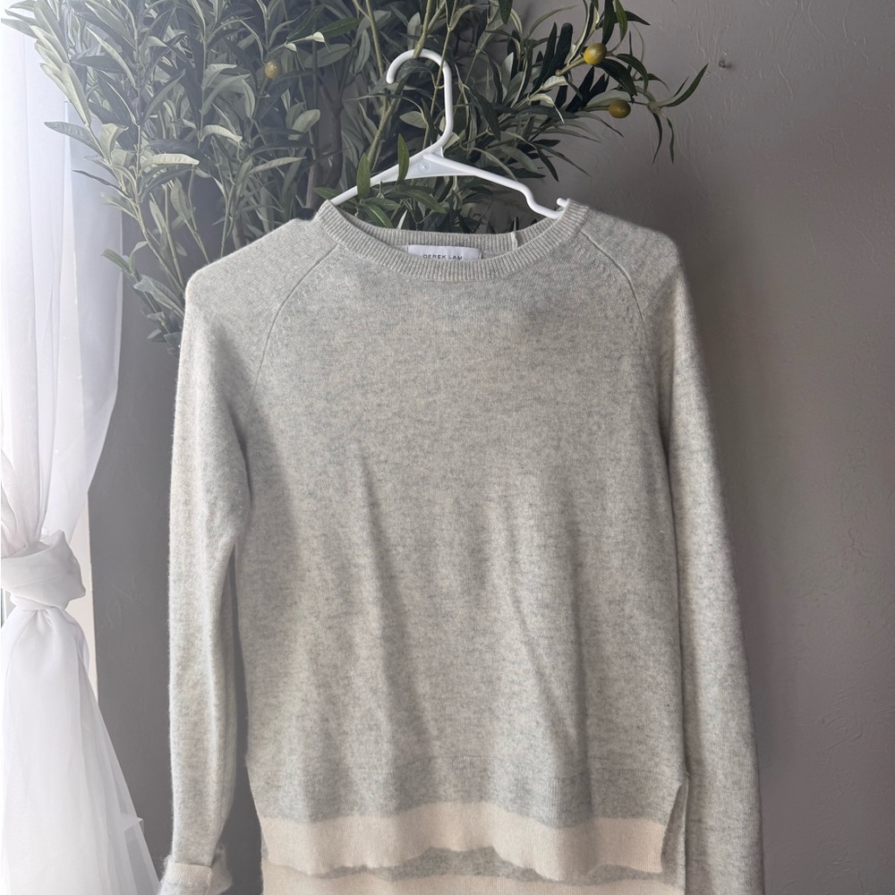 Derek Lam 10 Crosby - Women's Gray Cashmere Sweater - Picture 3 of 12